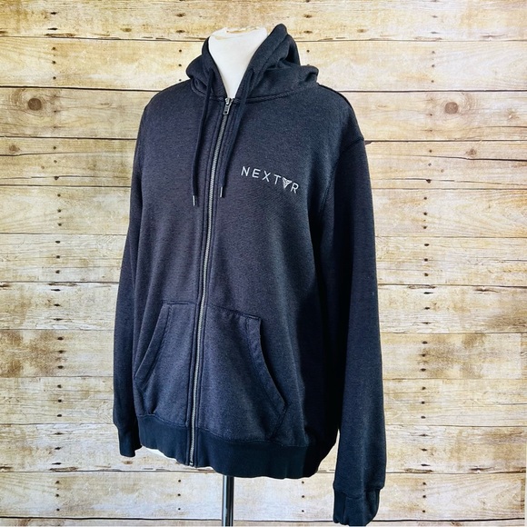 District Made Size XL Men's Charcoal Hoodie - Picture 3 of 9
